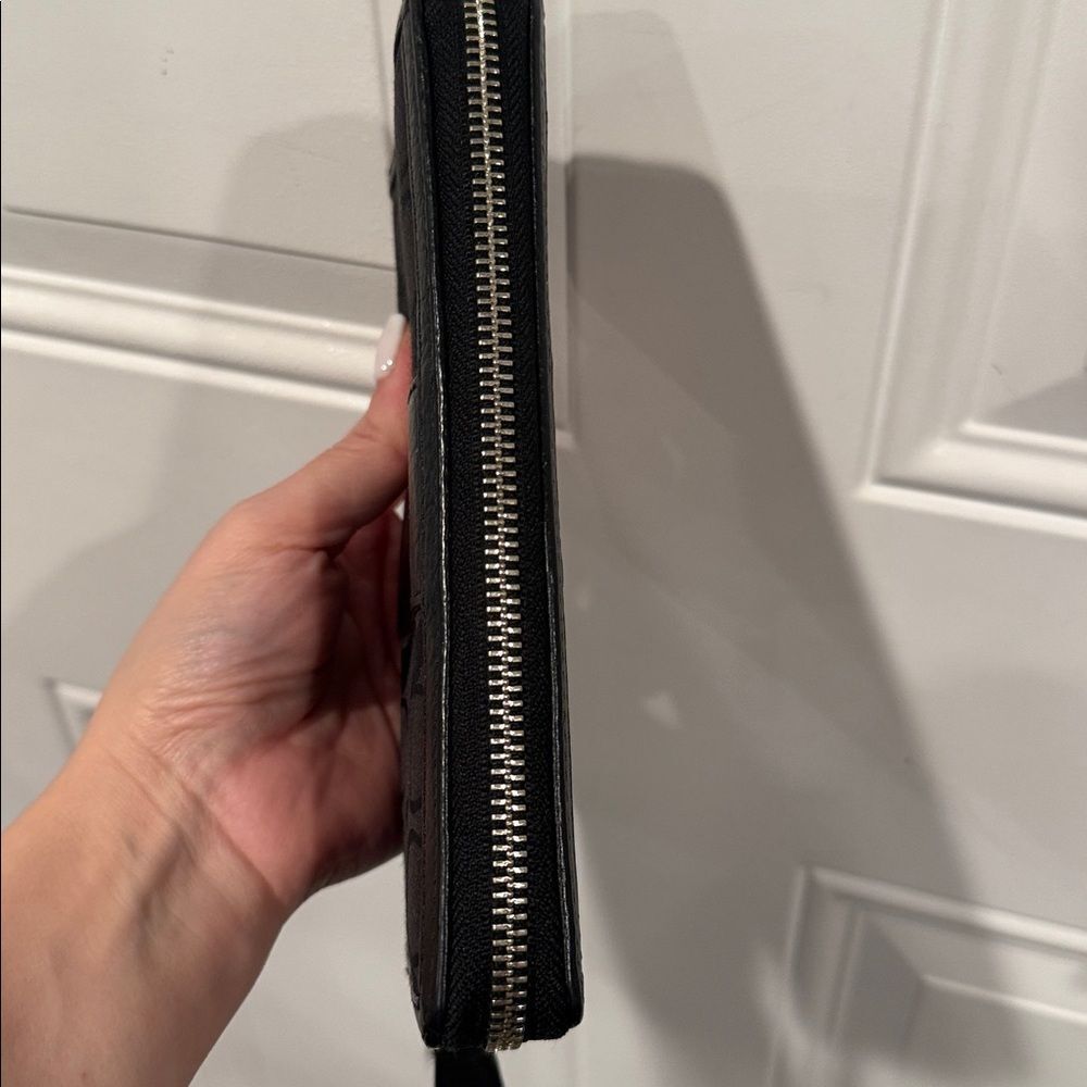 Coach Black Zip-Around Wallet - Picture 4 of 16
